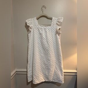 Crown & Ivy White Eyelet Kids Dress